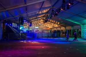 licht en geluid Trekkertrek Etten-Leur special effects in tent en op baan
